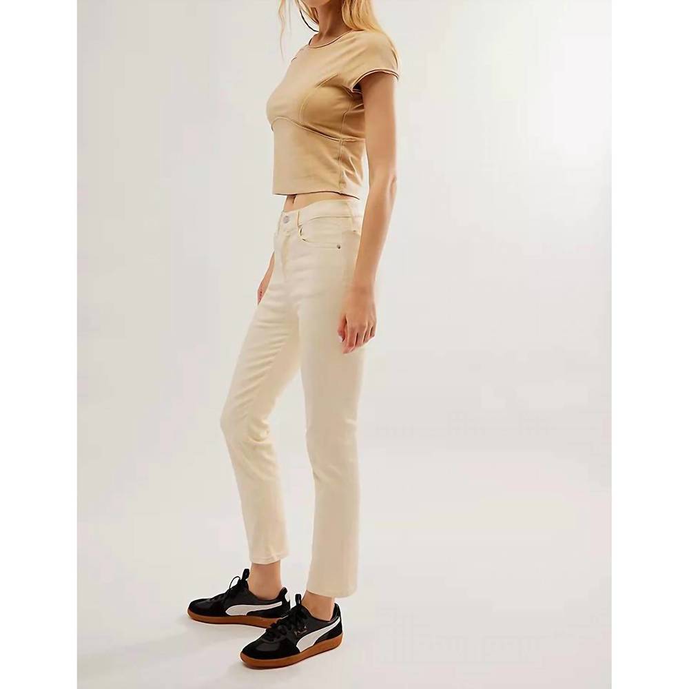 NEW EDWIN coated skinny jeans in vanilla - Picture 3 of 3